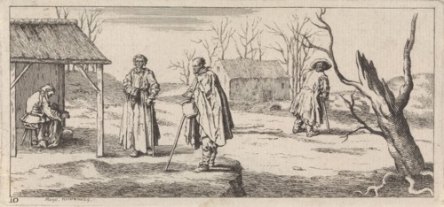 Four arms in a landscape, Louise Magdeleine Horthemels, 1696 - 1767
