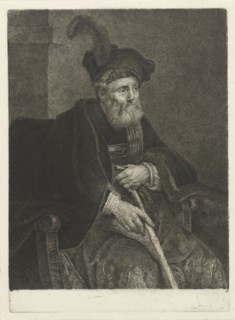 Portrait of an unknown old man in a chair, Johannes Pieter de Frey, Philips Koninck, 1797