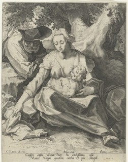Rest on the Flight into Egypt, Jacob de Gheyn (II), Heyman Jacobi, Claes Jansz. Visscher (II), 1589