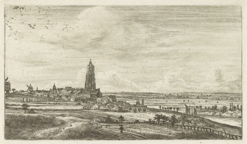 View of Rhenen, Jan Ruyscher, Anthonie Waterloo, Anthonie Waterloo, 1648 - 1663