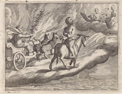 Return of Vulcan with Bacchus, Pieter Serwouters, Jacob Matham, 1616 - 1657
