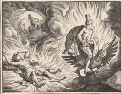 Birth of Bacchus, Pieter Serwouters, Jacob Matham, 1616 - 1657