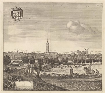 View of Utrecht from the west, The Netherlands, Herman Saftleven, Reinier and Josua Ottens, 1725 -