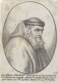 Portrait of Innocentius a Calataverone, General of the Capuchins, Philip Fruytiers, 1620 - 1666