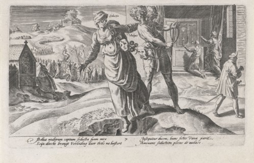 Cheats leading the nation to ruin, print maker: Dirck Volckertsz Coornhert, Adriaan de Weerdt,