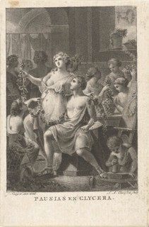 Pausias and Glykera, Lambertus Antonius Claessens, 1800
