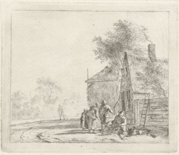 Landscape with farmhouse and barn, Johannes Janson, 1783