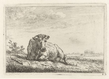 Lying cow, Johannes Janson, 1761 - 1784