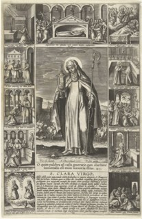 Saint Clare, Adriaen Collaert, Theodoor Galle, 1612 - 1618