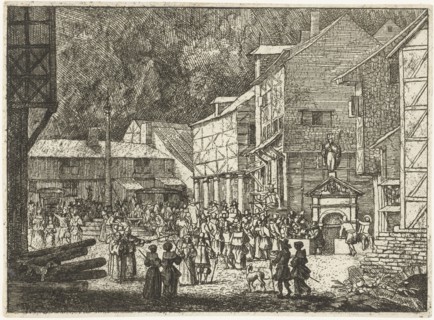 Water well in a city, Allaert van Everdingen, 1631 - 1675