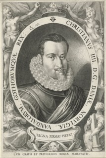 Portrait of King Christian IV of Denmark and Norway, Jan Harmensz. Muller, 1604 - 1608