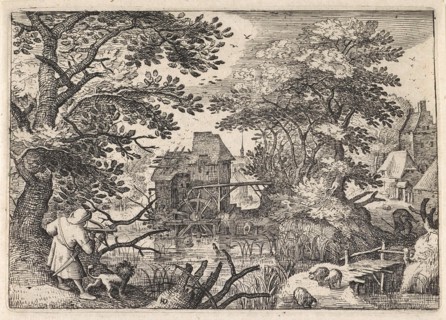 Hunter with a crossbow in a landscape, Monogrammist HD, Pieter Brueghel I, Pieter Brueghel II, c.