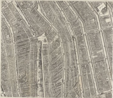 Map of Amsterdam (middle leaves), 1625, The Netherlands