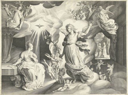 Annunciation, Nicolaes de Bruyn, 1622
