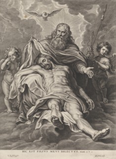 Holy Trinity and angels with instruments of the Passion, Schelte Adamsz. Bolswert, Gillis Hendricx,