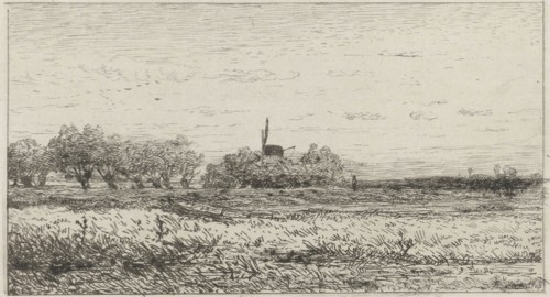 Landscape with lakes and ponds, Willem Roelofs I, 1832-1897