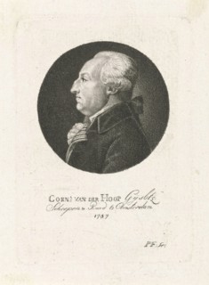 Portrait of Cornelis van der Hoop Gijsbertz., Francois Joseph Pfeiffer I 1787, print maker: