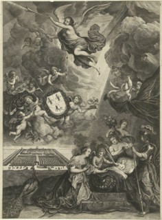 Allegory of the Peace of Rijswijk, 1697, Cornelis van Dalen (I), Govert Flinck, 1649