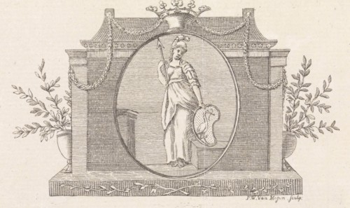Minerva with the Hague weapon, Pieter Willem van Megen, 1760 - 1785