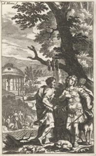 Apollo and a shepherd, Abraham Bloteling, Zacharias Webber (II), c. 1677