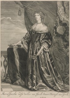 Portrait of Mary II Stuart, Cornelis Visscher (II), Hugo Allard, 1677 - 1684