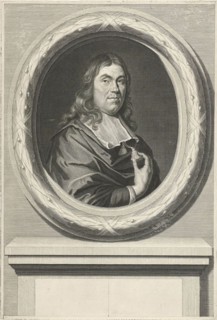 Portrait of Jan de Wys, dealer in dyes in Amsterdam The Netherlands, print maker: Johannes Willemsz