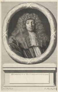 Portrait of Adrian Beverland, Johannes Willemsz. Munnickhuysen, 1664 - 1721