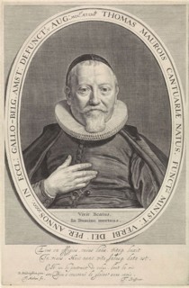 Portrait of Thomas Maurois, print maker: Theodor Matham, David Baudringien, F. Bassecour, 1646 -