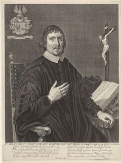 Portrait of Bernard Hoogewerf, Theodor Matham, C. Engelen, 1653 - 1676