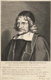 Portrait of Bartholomaeus Prevostius, Hendrik Bary, Geeraert Brandt (I), 1657 - 1707
