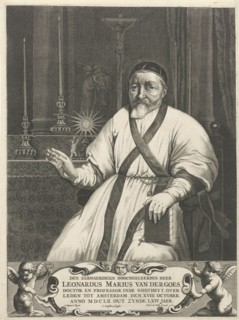 Portrait of Leonard Marius van der Goes, Cornelis Goutsbloem, Frederik de Wit, after 1652 - 1707