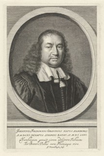 Portrait of John Fred Gronovius, Johannes Willemsz. Munnickhuysen, 1664 - 1721