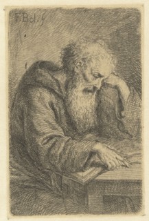 Reading monk, Ferdinand Bol, Anonymous, 1626 - 1680