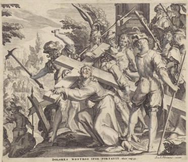 Carrying of the Cross, Willem Isaacsz. van Swanenburg, Isaac Houwens, Christoffel van Sichem, 1606