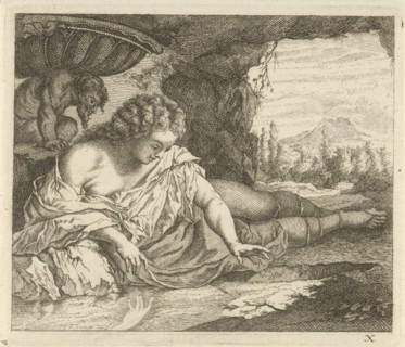 Narcissus, Arnold Houbraken, Anonymous, 1700 - 1750