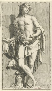 Personification of poetry, Arnold Houbraken, 1710 - 1719