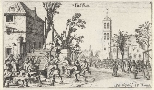 Battle at an inn (touch), Gillis van Scheyndel (I), Johannes Pietersz. Berendrecht, 1618 - 1645
