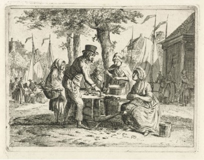 Mussel sales women, Christiaan Meijer, 1803-1808
