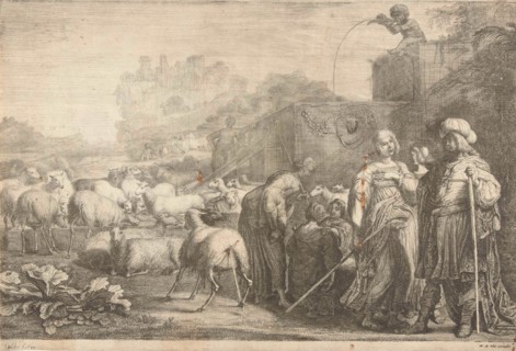Jacob talks with Rachel, Gerrit Bleker, Frederik de Wit, 1638