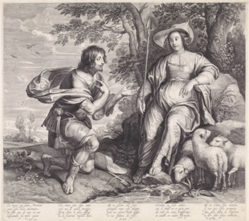 Coridon and Sylvia, Jacob Neefs, 1620 - 1680