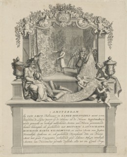 Address Map of Jan Smit, manufacturer of room hangings, Adolf van der Laan, 1734