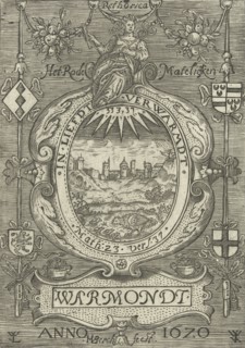 Blazon of the Chamber of Rhetoric Red Daisy in Warmond, 1620, H. van den Berck, 1620