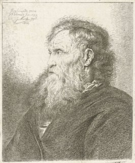 Old man with beard, Johannes Mock, Georg Friedrich Schmidt, Rembrandt Harmensz. van Rijn, 1824