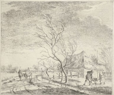 Landscape with farm and field, Johannes Janson, 1783