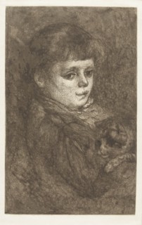 Portrait of Eleonora Bos with cat, Gerard Jan Bos, 1883