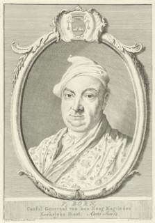 Portrait of P Born, Cornelis van Noorde, 1764