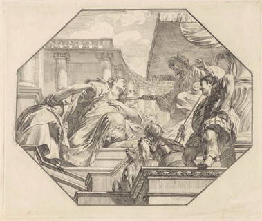 Esther before King Ahasuerus, Jacob de Wit, 1705 - 1754