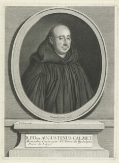 Portrait of the theologian Antoine Augustin Calmet, Nicolas Pitau (II), 1716