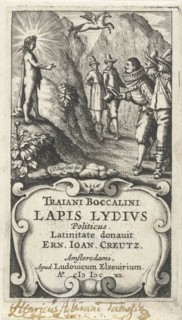 Three men bow to Apollo, Cornelis Claesz. Duysend, Lowijs Elzevier (III), 1640