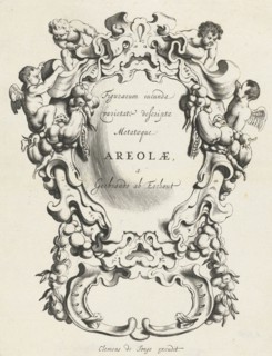 Cartouche with lobe ornament consisting of a large and a small compartment, Michiel Mosijn, Clement